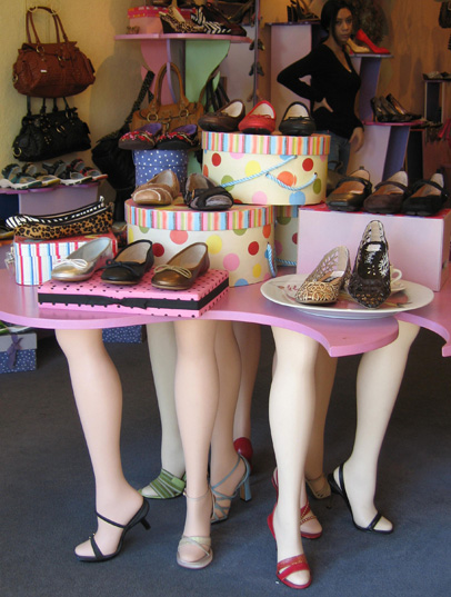 Photo: Display of high heel shoes